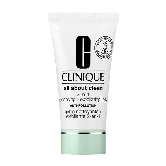 Clinique All About Clean 2 In 1 Cleansing + Exfoliating Jelly Gel de față spălat