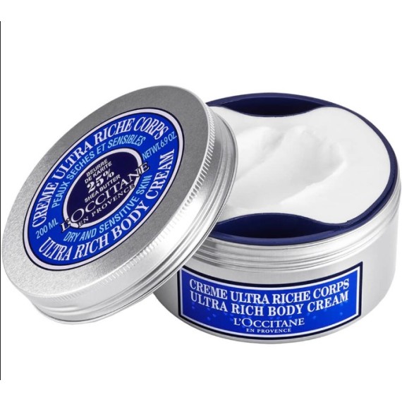 L'Occitane Ultra Rich Body Cream Cremă de corp foarte hrănitoare cu unt de shea fără ambalaj