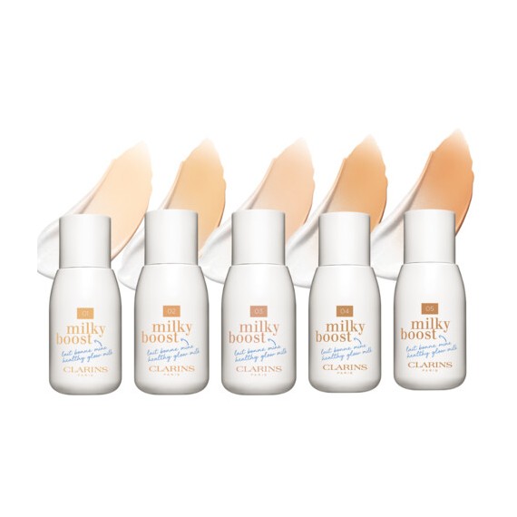 Clarins Milky Boost 05 Milky Sandalwood Lotiune tonificanta pentru a uniformiza culoarea pielii Tester