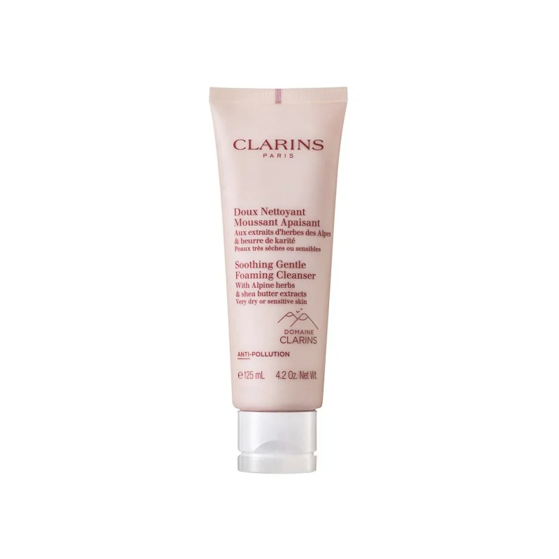 Clarins Soothing Gentle Foaming Cleanser With Alpine Herbs & Shea Butter Extracts