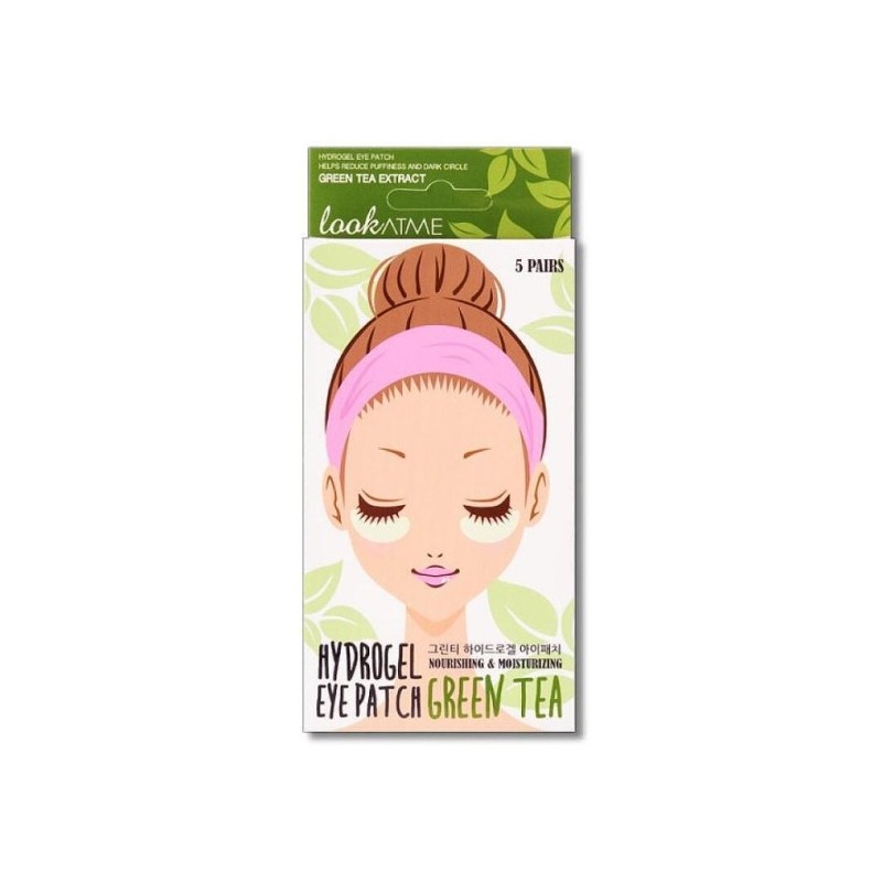 LOOKATME Hydro Gel Eye Patch Green Tea plasturi hidrogel pentru ochi cu ceai verde și colagen