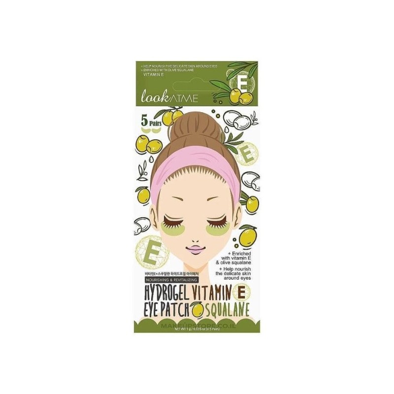 LOOKATME Hydro Gel Eye Patch Vitamin E and Squalane Plasturi pentru ochi cu hidrogel cu vitamina E și scualan