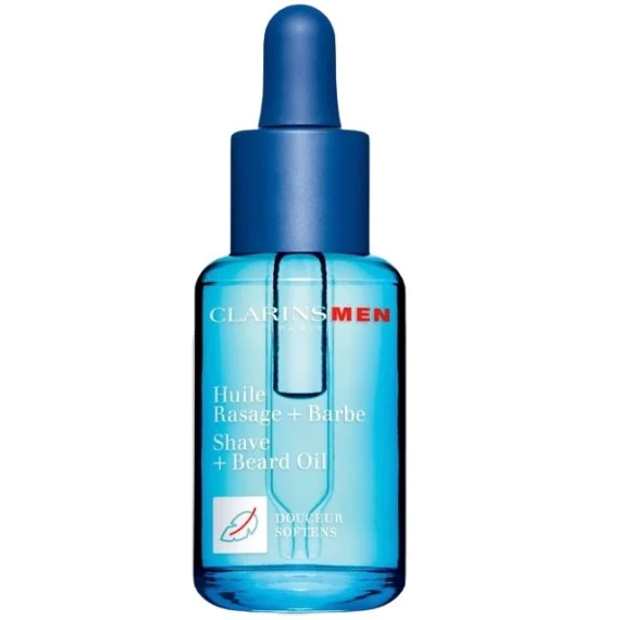 Clarins Men Shave and Beard Oil ulei pentru bărbierit și pentru îngrijirea bărbii 30 ml pentru bărbați