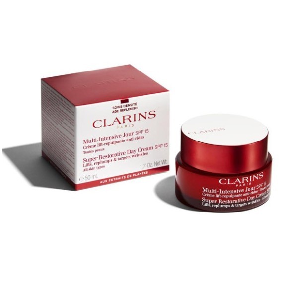 Clarins Super Restorative Day Cream SPF 15 Cremă de zi pentru fiecare tip de ten