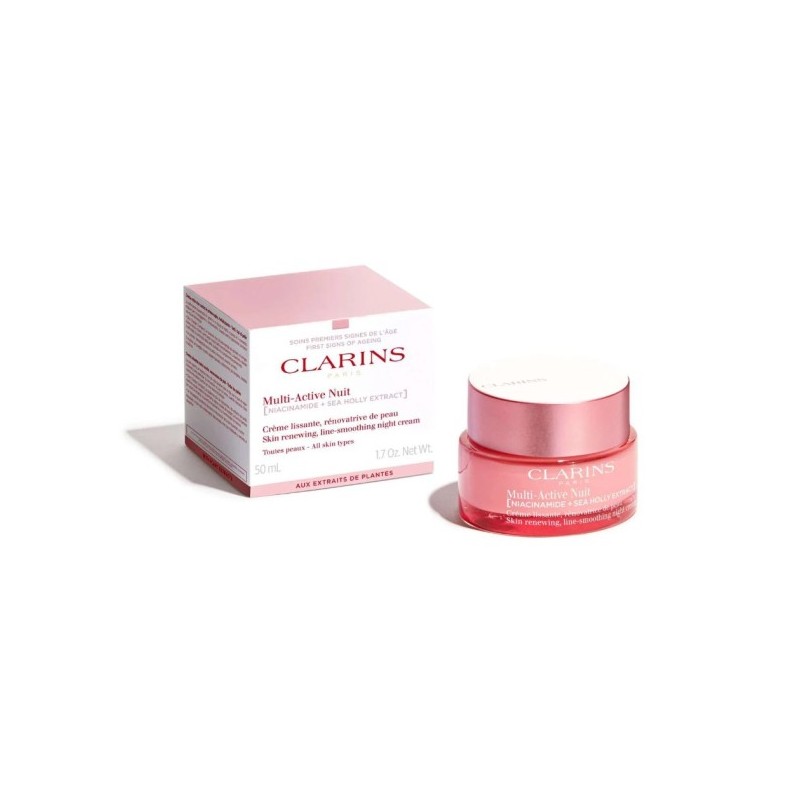 Clarins Multi-Active Nuit Cremă de noapte reparatoare pentru linii fine și uscate pentru toate tipurile de ten