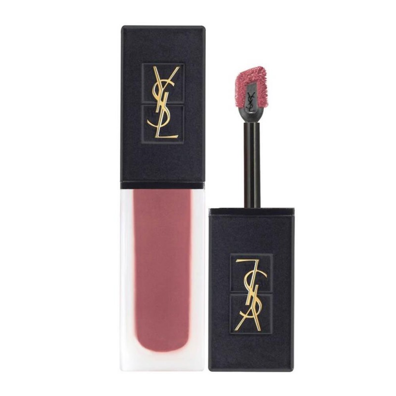 Ruj lichid YSL Tatouage Couture Velvet Cream 210 Nude Sedition cu efect mat