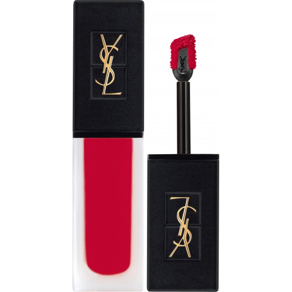 Ruj lichid YSL Tatouage Couture Velvet Cream 208 Rouge Faction cu efect mat