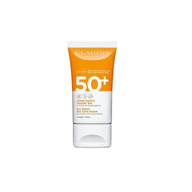 Clarins Dry Touch Sun Care Cream Face SPF50 Cremă de protecție solară pentru față Tester