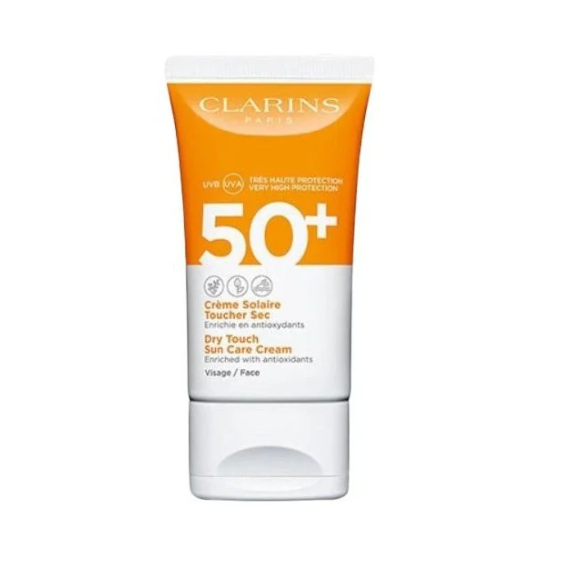 Clarins Dry Touch Sun Care Cream Face SPF50 Cremă de protecție solară pentru față Tester
