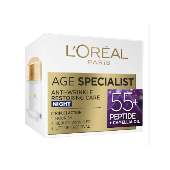 L'oreal Paris Age Specialist 55+ Cremă de noapte pentru față