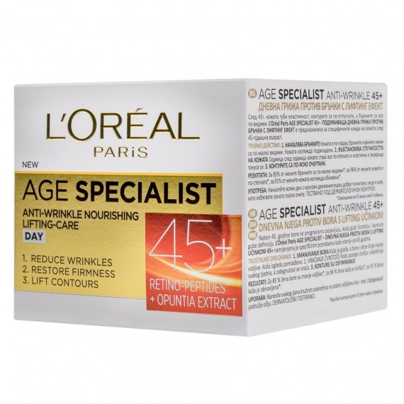 L'oreal Paris Age Specialist Anti-Wrinkle 45+ Cremă de zi