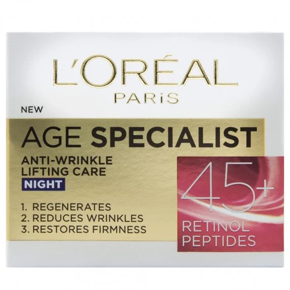 L'oreal Paris Age Specialist Anti-Wrinkle 45+ Cremă de noapte