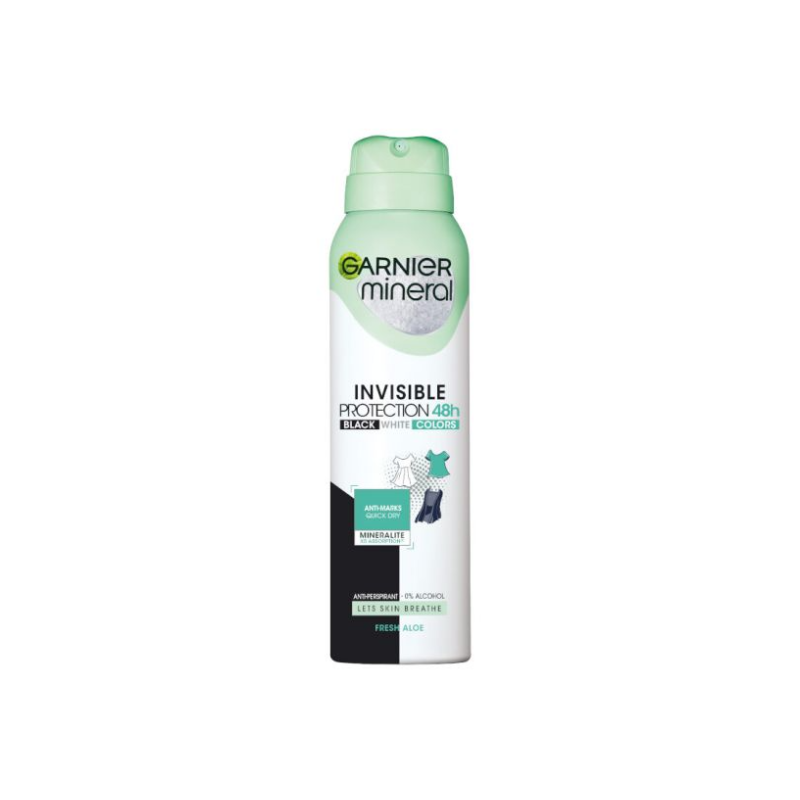 Garnier Deo Mineral Invisible Black&White&Colors Spray deodorantpentru Femei