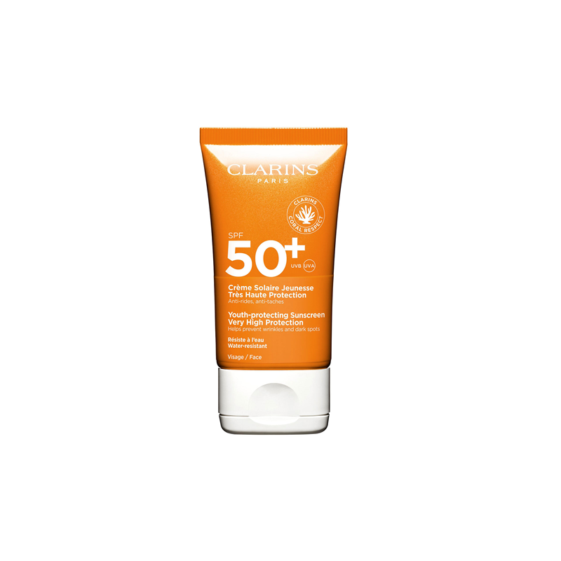 Clarins Youth-protecting Sunscreen Very High Protection SPF50+ Protecție solară