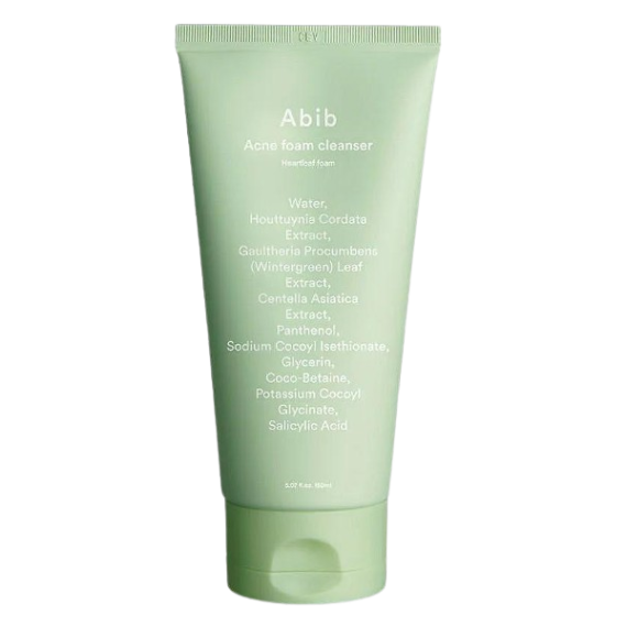 ABIB Acne Foam Cleanser Heartleaf Foam Spumă de curățare pentru față