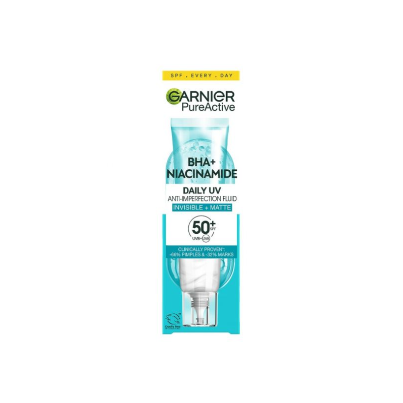 Garnier Pure Active Fluid matifiant anti-imperfecțiuni SPF 50+