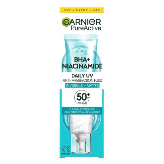 Garnier Pure Active Fluid matifiant anti-imperfecțiuni SPF 50+