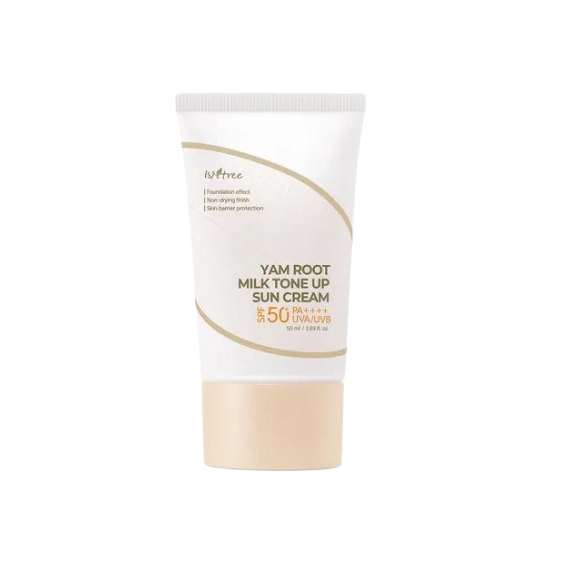 Isntree Yam Root Milk Tone Up Sun Cream SPF50+ PA++++ Cremă solară tonică pentru față