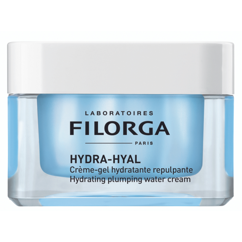 Filorga Hydra Hyal Hydrating Plumping Gel Cream Gel crema hidratant intensiv pentru fata cu efect de netezire Tester Volum 50 ml