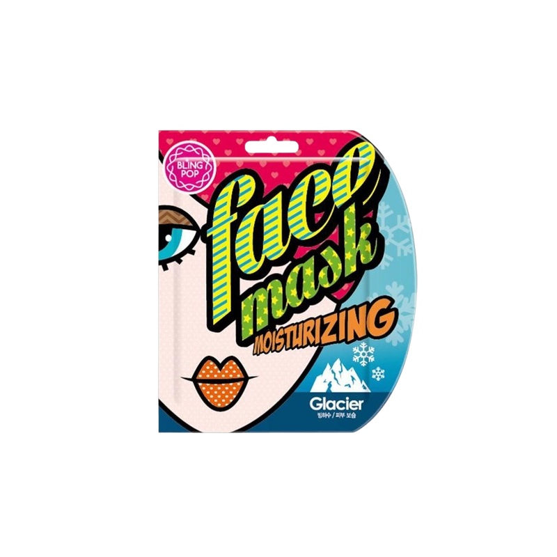 Blingpop Glacier Moisturizing Face Mask Mască hidratantă pentru față