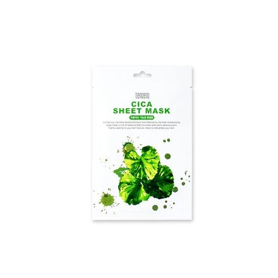 Tenzero Cica Sheet Mask Mască de față cu centella asiatică