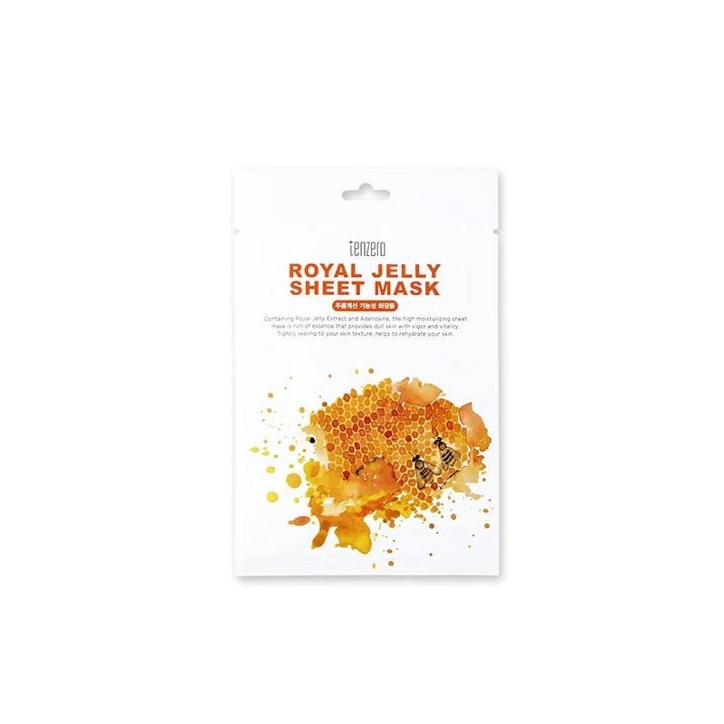 Tenzero Royal Jelly Sheet Mask Mască de față cu lăptișor de matcă