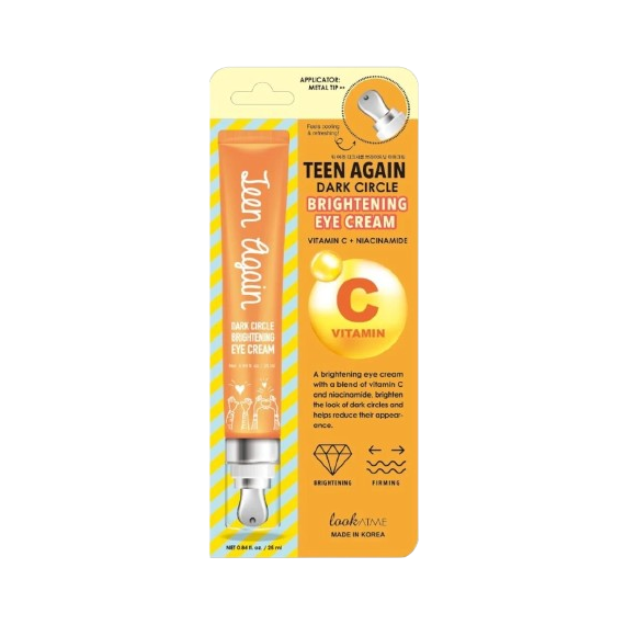 lookATME Teen Again Dark Circle Brightening Eye Cream Vitamin C + Niacinamide Cremă de ochi iluminatoare pentru cearcăne
