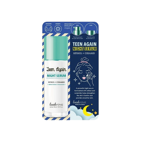 lookATME Teen Again Night Serum Retinol + Ceramide Ser de noapte pentru față