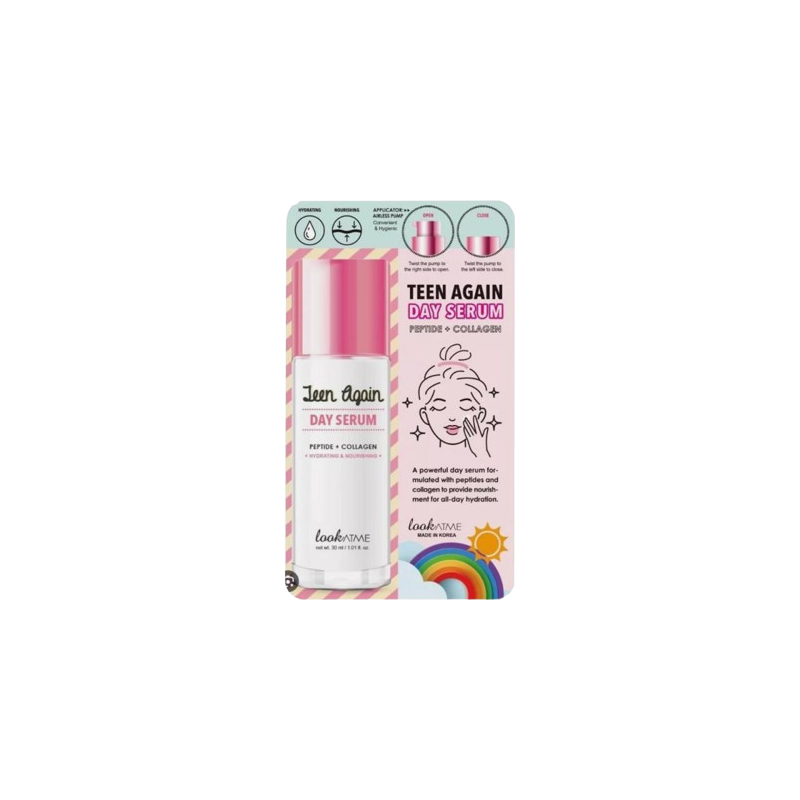 lookATME Teen Again Day Serum Peptide + Collagen Ser zilnic de față