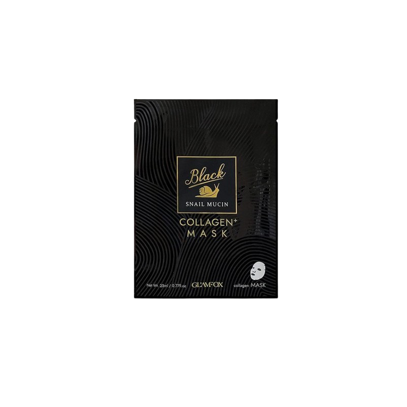 Glamfox Black Snail Mucin & Collagen Mask Mască de față
