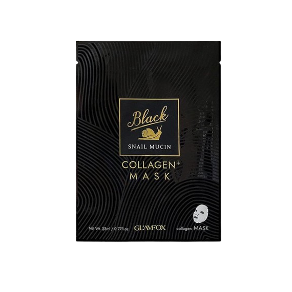 Glamfox Black Snail Mucin & Collagen Mask Mască de față