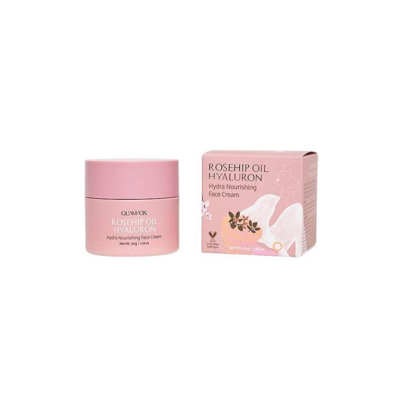 Glamfox Rosehip Oil Hyaluron Hydra Nourishing Face Cream Cremă hrănitoare de față