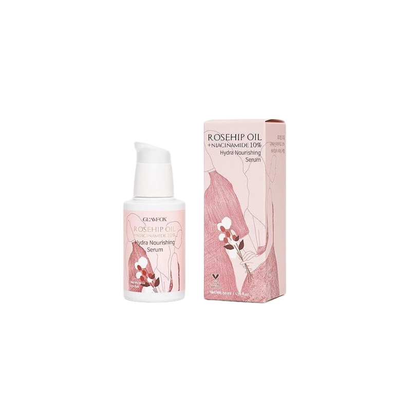 Glamfox Rosehip Oil & 10% Niacinamide Serum Ser de față