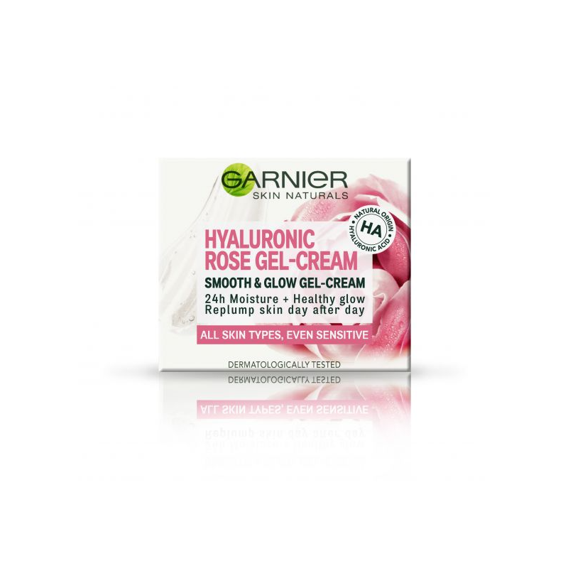 Garnier Skin Naturals Hyaluronic Rose Gel-cremă pentru toate tipurile de piele