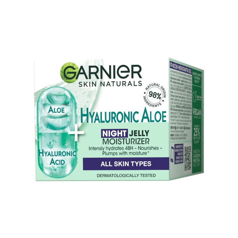 Garnier Skin Naturals Hyaluronic Aloe Jelly Night Gel hidratant de noapte