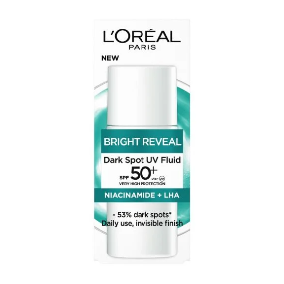 L'Oreal Paris Bright Reveal UV Fluid facial cu niacinamidă