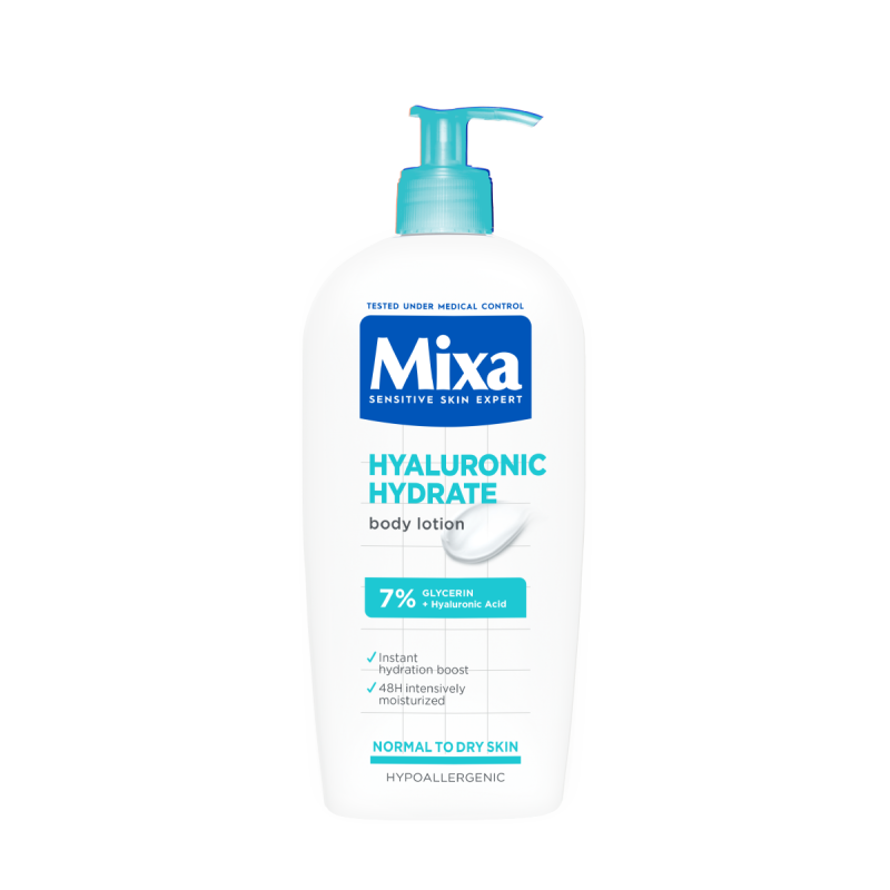 Mixa Hyaluronic Lotiunea de corp hidratanta intensiva pentru piele normala spre uscata