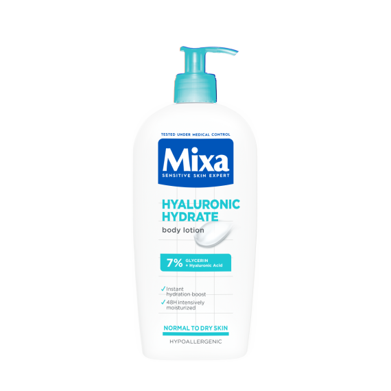 Mixa Hyaluronic Lotiunea de corp hidratanta intensiva pentru piele normala spre uscata