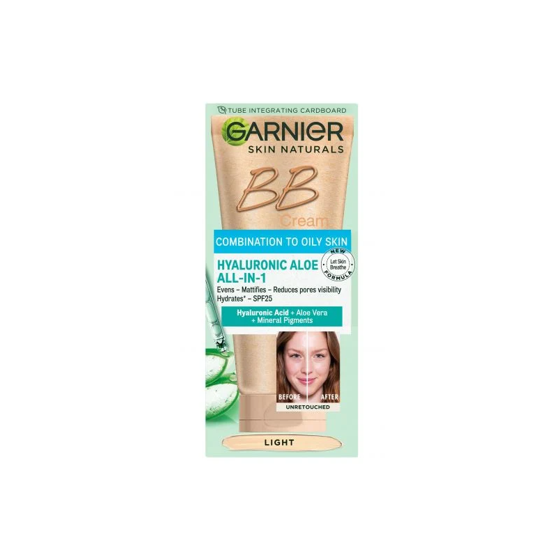 Garnier Cremă de zi Skin Naturals BB fără ulei Volum 50 ml Light