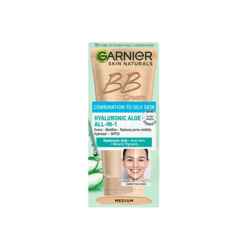 Garnier Cremă de zi Skin Naturals BB fără ulei Volum 50 ml Medium