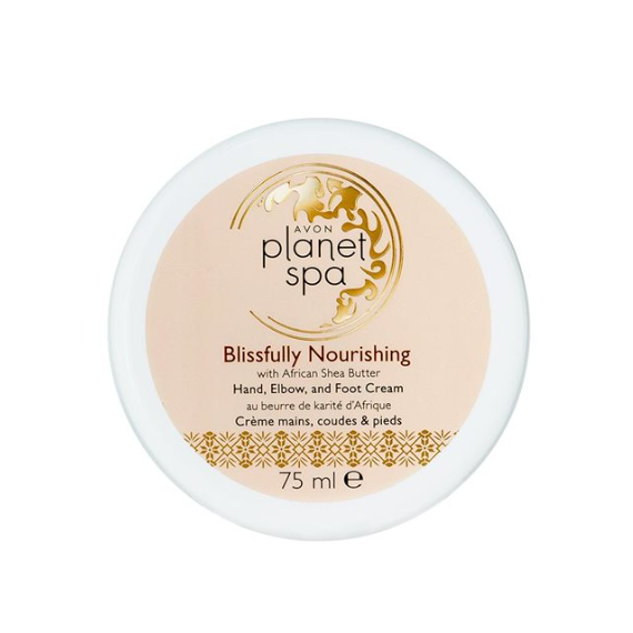 Avon Blissfully Nourish Hand & Foot Cremă 3 în 1 pentru mâini, coate și picioare cu ulei african