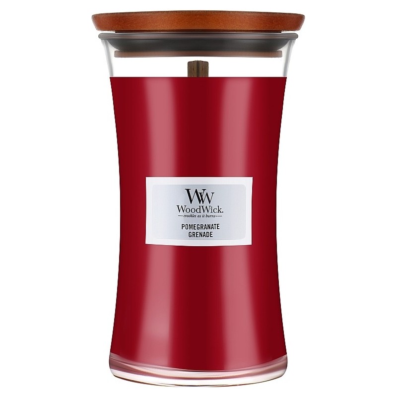 WoodWick Pomegranatet Lumânare aromată cu fitil din lemn