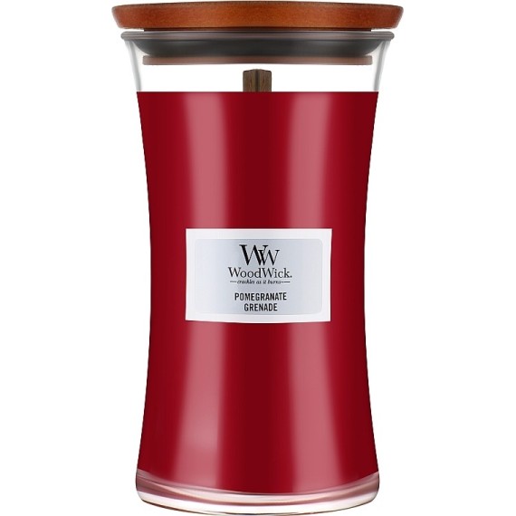WoodWick Pomegranatet Lumânare aromată cu fitil din lemn