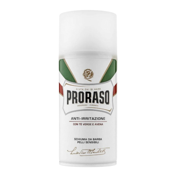 Proraso Shaving Foam Sensitive Green Tea Spumă de ras calmantă cu ceai verde