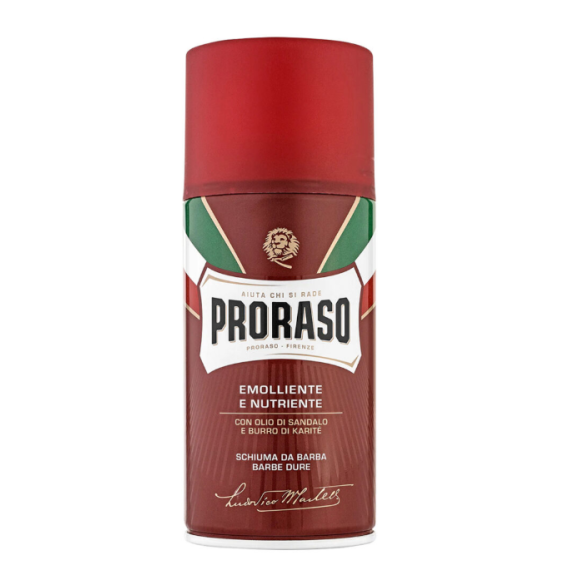 Proraso Shaving Foam Nourishing Sandalwood Spumă de ras hrănitoare cu lemn de santal
