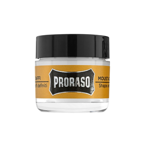 Proraso Moustache WAX Wood and SpiceCeară modelatoare pentru mustață Cedru, șofran și vanilie
