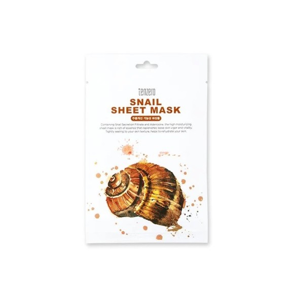 Tenzero Snail Sheet Mask Mască de față cu filtrat de melc