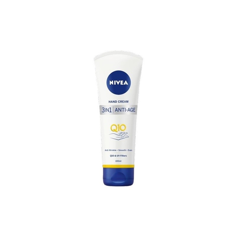 Nivea Q10 Anti-Age Care crema ce ofera elasticitatea pielii mainilor 100 ml | Nivea Q10 cremă de mâini 3-în-1 anti-îmbătrânire Volum 100 ml