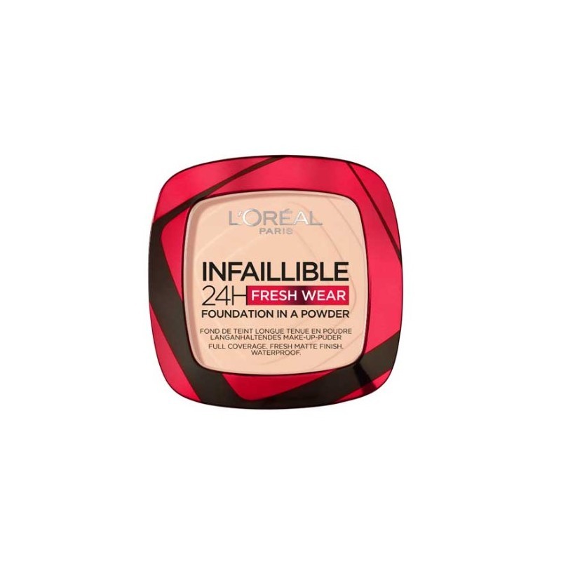 L'Oréal Infallible Pudră compactă de lungă durată cu efect mat Volum 180 Rose Sand