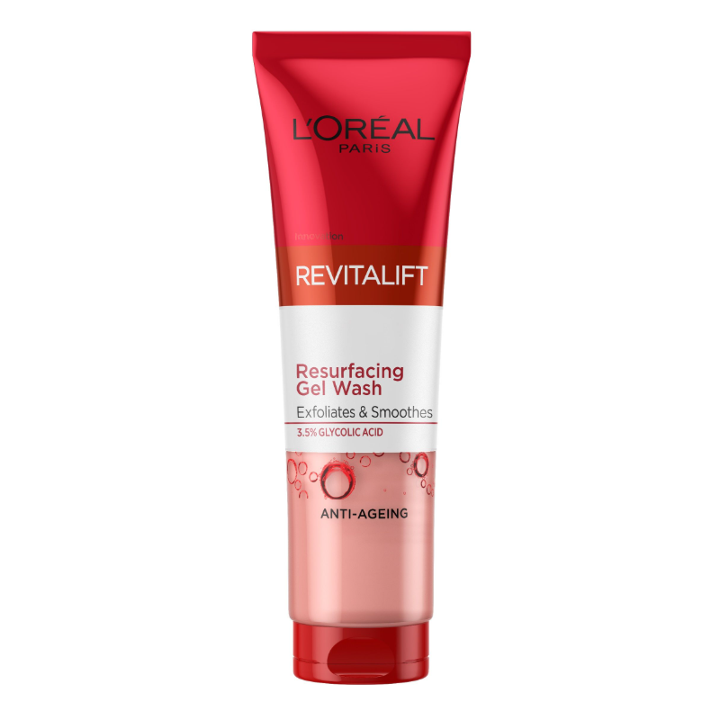 L'Oreal Paris Revitalift Gel Wash Gel de față exfoliant glicolic